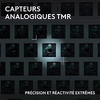 Clavier de jeu mécanique pleine grandeur tactile et analogique rétroéclairé DUAL SWAP TMR G G512 X 98 de Logitech - Blanc - Anglais