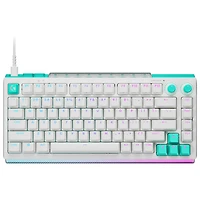 Clavier de jeu mécanique tactile et analogique rétroéclairé DUAL SWAP TMR G G512 X 75 format 75 % de Logitech - Blanc - Anglais