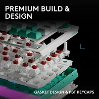 Clavier de jeu mécanique tactile et analogique rétroéclairé DUAL SWAP TMR G G512 X 75 format 75 % de Logitech - Blanc - Anglais