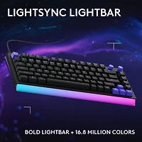 Clavier de jeu mécanique tactile et analogique rétroéclairé DUAL SWAP TMR G G512 X 75 format 75 % de Logitech - Anglais