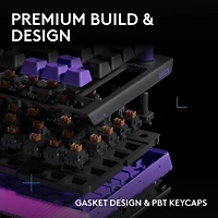 Clavier de jeu mécanique tactile et analogique rétroéclairé DUAL SWAP TMR G G512 X 75 format 75 % de Logitech - Anglais