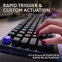 Clavier de jeu mécanique tactile et analogique rétroéclairé DUAL SWAP TMR G G512 X 75 format 75 % de Logitech - Anglais