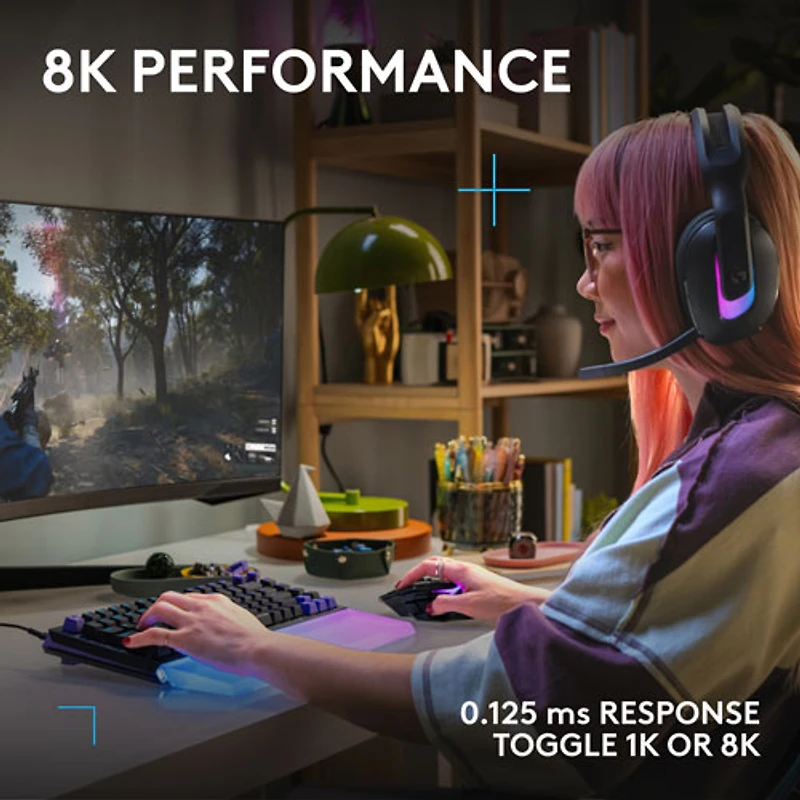 Clavier de jeu mécanique tactile et analogique rétroéclairé DUAL SWAP TMR G G512 X 75 format 75 % de Logitech - Anglais