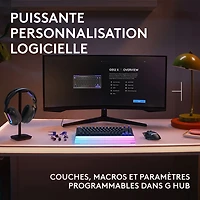 Clavier de jeu mécanique et analogique rétroéclairé à touches linéaires DUAL SWAP TMR G G512 X 75 format 75 % de Logitech - Anglais