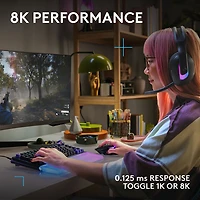 Clavier de jeu mécanique et analogique rétroéclairé à touches linéaires DUAL SWAP TMR G G512 X 75 format 75 % de Logitech - Anglais