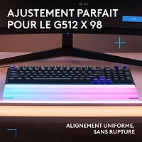 Repose paume amplifiant la barre lumineuse G G512 PRO X LIGHTSYNC de Logitech