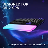 Repose paume amplifiant la barre lumineuse G G512 PRO X LIGHTSYNC de Logitech