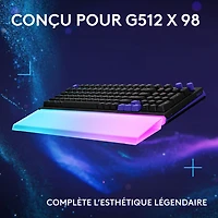 Repose paume amplifiant la barre lumineuse G G512 PRO X LIGHTSYNC de Logitech