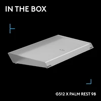 Repose paume amplifiant la barre lumineuse G G512 PRO X LIGHTSYNC de Logitech