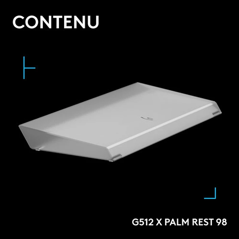 Repose paume amplifiant la barre lumineuse G G512 PRO X LIGHTSYNC de Logitech