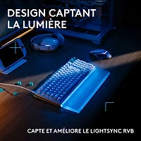 Repose paume amplifiant la barre lumineuse G G512 PRO X LIGHTSYNC de Logitech