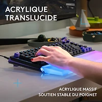 Repose paume amplifiant la barre lumineuse G G512 PRO X LIGHTSYNC de Logitech
