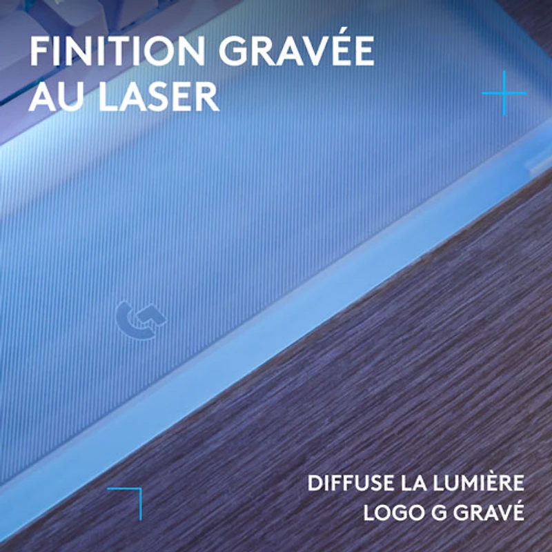 Repose paume amplifiant la barre lumineuse G G512 PRO X LIGHTSYNC de Logitech