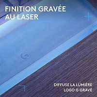 Repose paume amplifiant la barre lumineuse G G512 PRO X LIGHTSYNC de Logitech