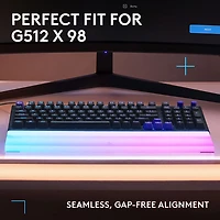 Repose paume amplifiant la barre lumineuse G G512 PRO X LIGHTSYNC de Logitech