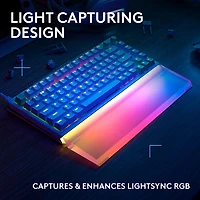 Logitech G G512 X 75 LIGHTSYNC Lightbar-Amplifying Palm Rest - Transparent