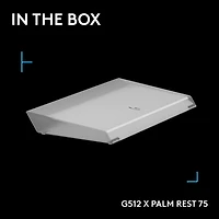 Logitech G G512 X 75 LIGHTSYNC Lightbar-Amplifying Palm Rest - Transparent