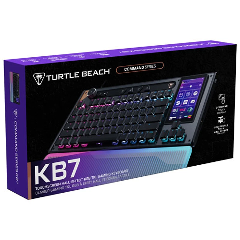 Turtle Beach Command Series KB7 Backlit Mechanical Titan Switches TKL Gaming Keyboard - Black - Bilingual