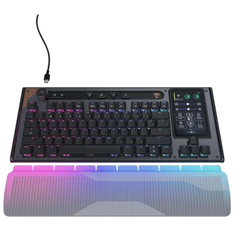 Turtle Beach Command Series KB7 Backlit Mechanical Titan Switches TKL Gaming Keyboard - Black - Bilingual
