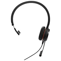 Jabra Evolve 20 On-Ear Wired Headset with Microphone - Black