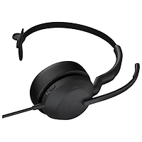 Casque d'écoute sans fil Evolve2 50 de Jabra avec microphone (25069-889-899) - Noir