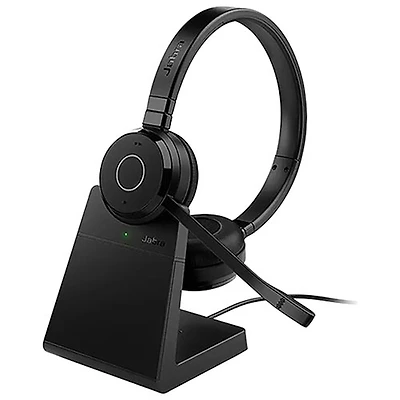 Jabra Evolve 65 TE On-Ear Noise-Cancelling Bluetooth Headphones - Black