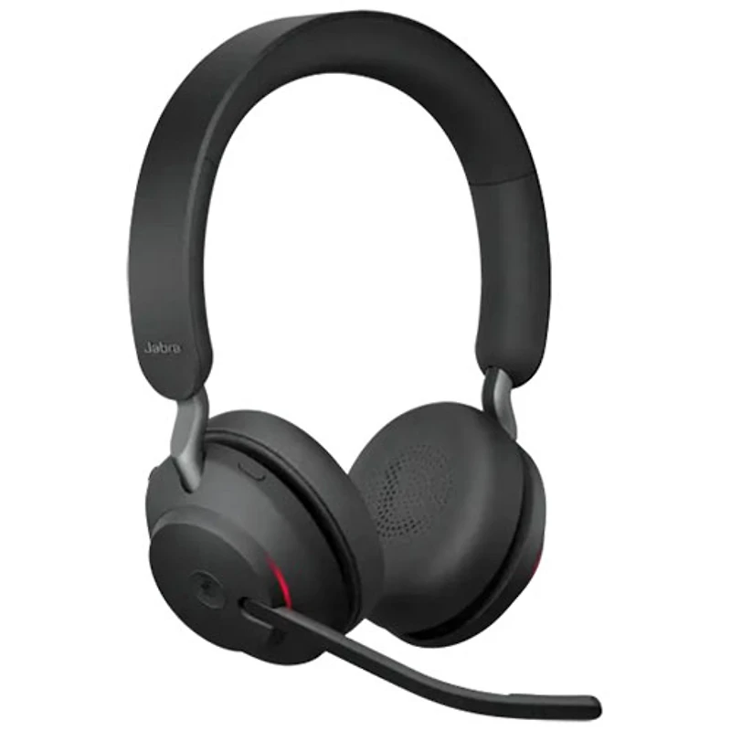 Jabra Evolve2 65 On-Ear Noise Cancelling Bluetooth Headphones (26599-889-899-01) - Black