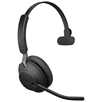 Jabra Evolve2 65 On-Ear Noise Cancelling Bluetooth Headphones (26599-899-899-01) - Black