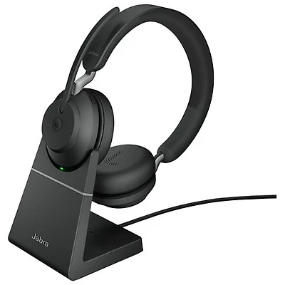 Jabra Evolve2 65 On-Ear Noise Cancelling Bluetooth Headphones (26599-999-989-01) - Black