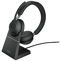 Jabra Evolve2 65 On-Ear Noise Cancelling Bluetooth Headphones (26599-999-989-01) - Black