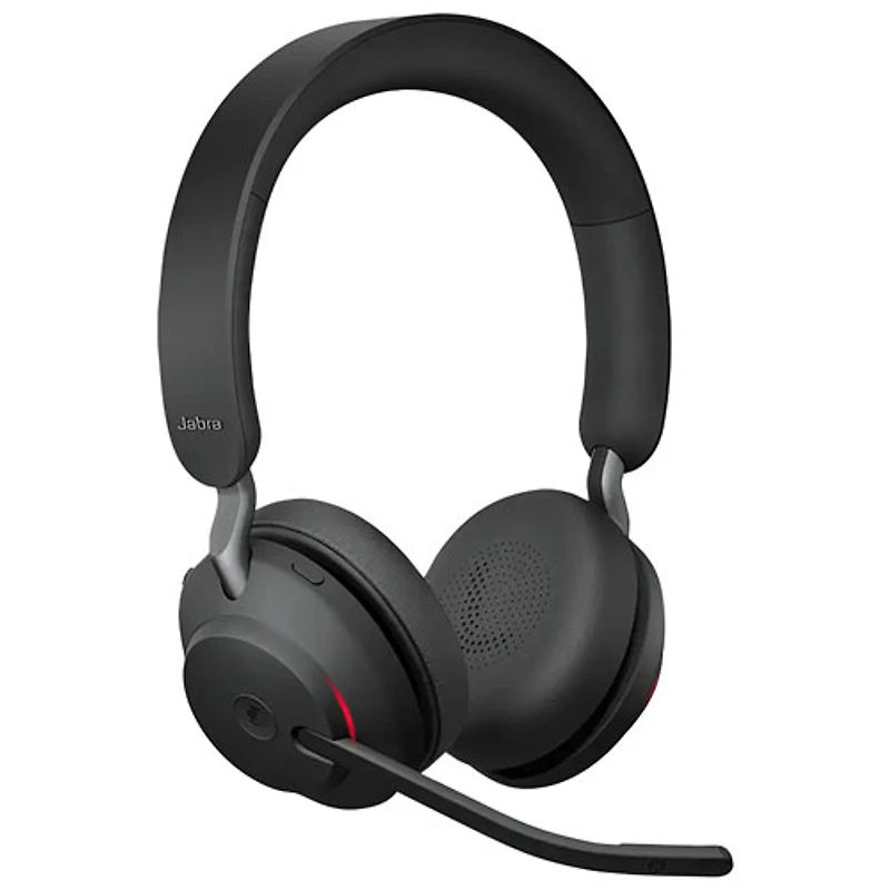 Jabra Evolve2 65 On-Ear Noise Cancelling Bluetooth Headphones (26599-999-989-01) - Black