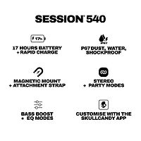 Skullcandy Session 540 Splashproof Bluetooth Wireless Speaker - Cement