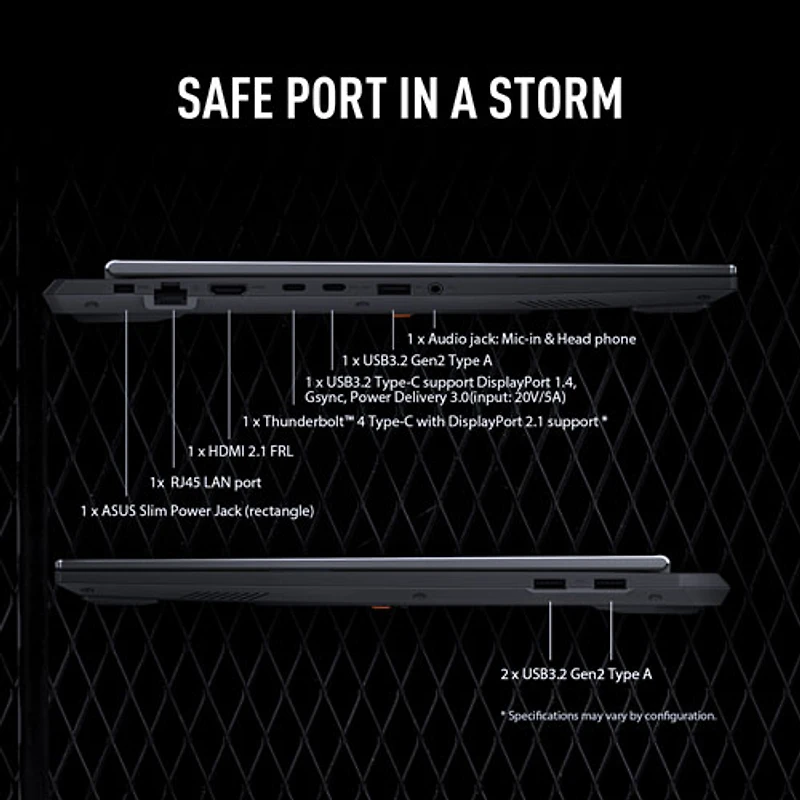 ASUS TUF Gaming F16 16" Gaming Laptop - Jaeger Gray (Intel Core i7 14650HX/16GB RAM/512GB SSD/GeForce RTX 5070)