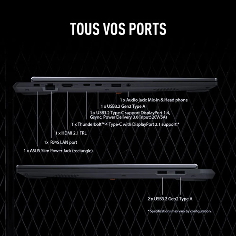 ASUS TUF Gaming F16 16" Gaming Laptop - Jaeger Gray (Intel Core i7 14650HX/16GB RAM/512GB SSD/GeForce RTX 5070)