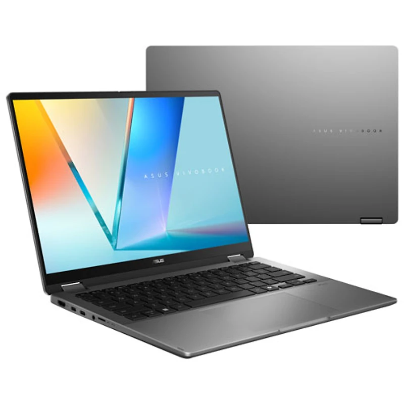 ASUS Vivobook 14 Flip 14" Touchscreen 2-in-1 Laptop - Matte Gray (Intel Core Ultra 7 355/16GB RAM/512GB SSD/Win11)