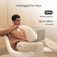 ASUS Zenbook A14 14" Laptop - Iceland Gray (Snapdragon X X1 26 100/16GB RAM/512GB SSD/Windows 11 Home)