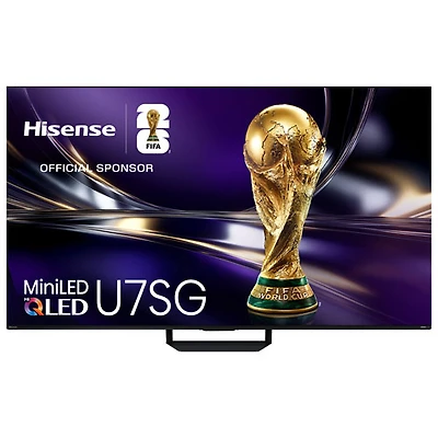 Hisense 75" U7SG 4K UHD Hi-QLED Mini-LED PRO Android AI Smart TV (75U7SG) - 2026
