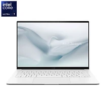 Portable à écran tactile de 14 po Zenbook S14 AI PC d'ASUS - Blanc scandinave (Core Ultra 7 355 d'Intel/RAM 16 Go/SSD 512 Go/Win11)