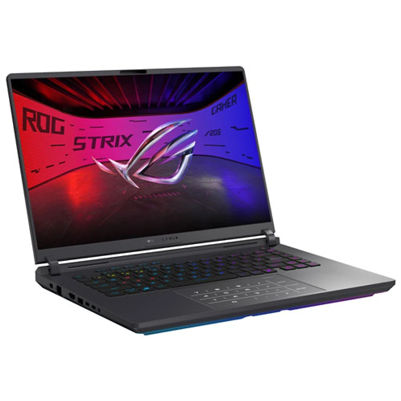 Portable de jeu de 16 po ROG Strix G16 d'ASUS - Gris éclipse (Ryzen 9 8940HX d'AMD/RAM 16 Go/SSD 512 Go/GeForce RTX 5060/Win11)