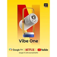Projecteur de cinéma maison DEL HD 1080p Vibe One de XGIMI (WM03M) - Bleu étincelle
