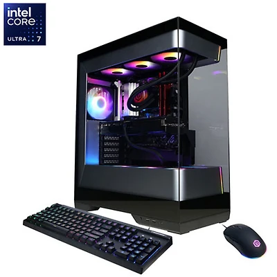 Ordinateur de jeu Gamer Supreme de CyberPowerPC (Core Ultra 7 270K Plus d'Intel/RAM 32 Go/SSD 2 To/GeForce RTX 5080/Windows 11) - Anglais
