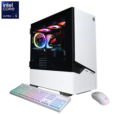 CyberPowerPC Gamer Xtreme Gaming PC -White (Intel Core Ultra 5 250KF Plus/16GB RAM/1TB SSD/GeForce RTX 5060 Ti) -En