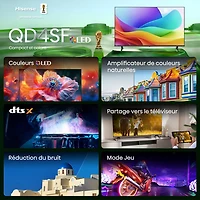 Téléviseur intelligent Fire TV Hi-QLED HD 1080p QD4 de 40 po de Hisense (40QD4SF) - 2026