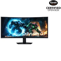 Open Box - Samsung 40" 4K Ultra HD 180Hz 1ms GTG Curved VA LED FreeSync Gaming Monitor (LS40FG756ENXZA) - Black