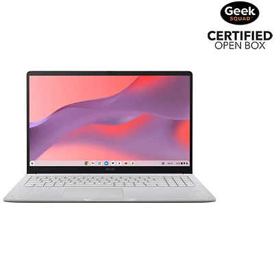 Open Box - ASUS CX15 15.6" Chromebook - Pure Grey (Intel N50/128GB eMMC/8GB RAM//ChromeOS)