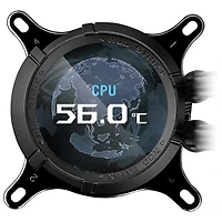 Ventilateur de refroidissement pour processeur ASUS ROG STRIX LC III 360 ARGB LCD de 360 mm - Noir