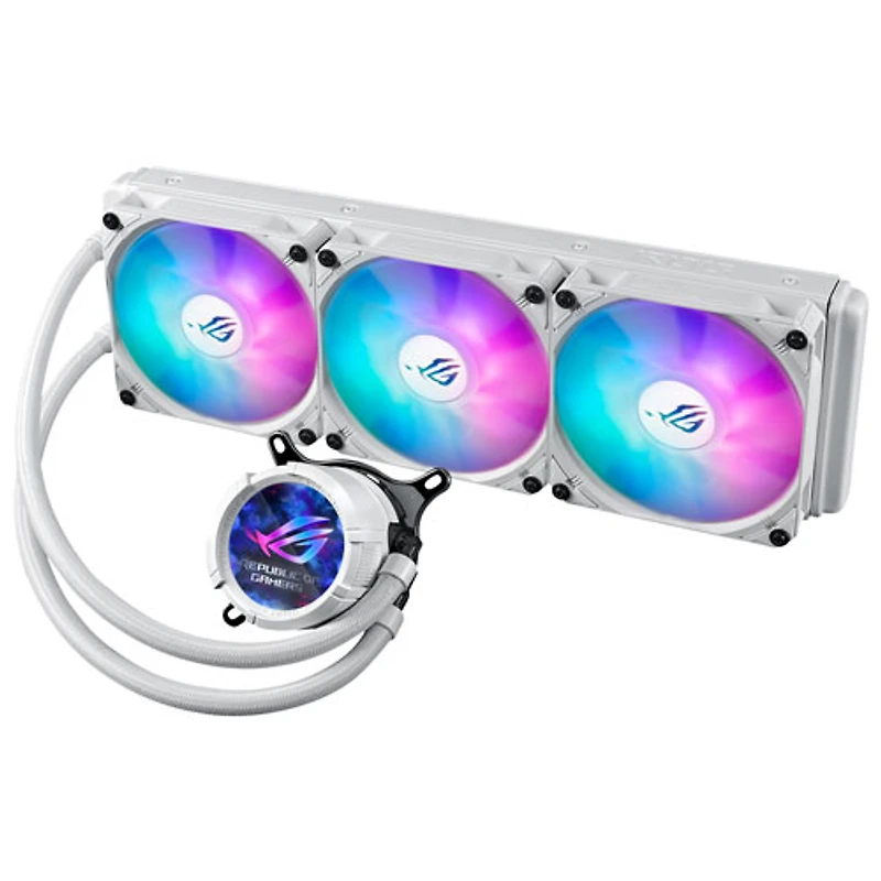 ASUS ROG STRIX LC III 360 ARGB LCD 360mm CPU Cooling Fan - White