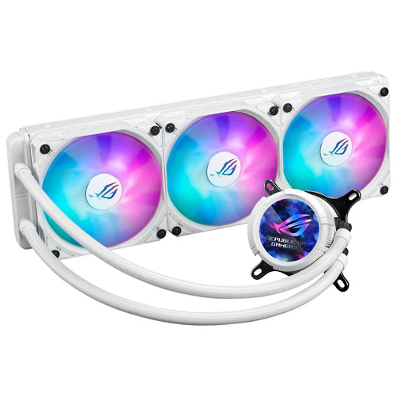 ASUS ROG STRIX LC III 360 ARGB LCD 360mm CPU Cooling Fan - White