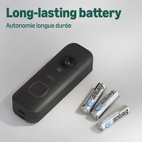 Blink 2K+ Wire-Free Wi-Fi Video Doorbell - Black
