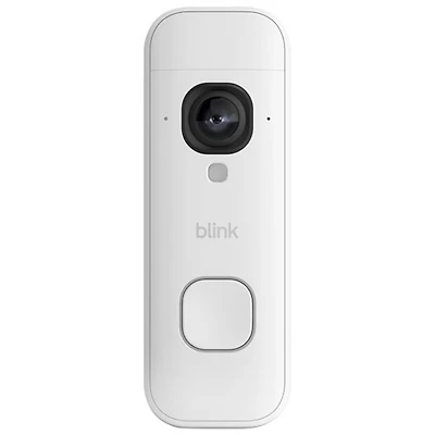 Sonnette vidéo Wi-Fi sans fil 2K+ de Blink - Blanc